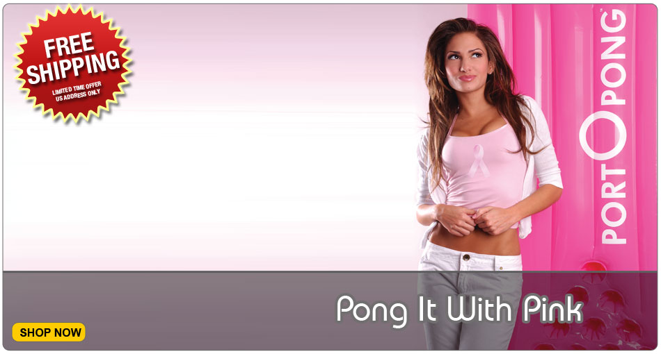 pink inflatable beer pong holidauy sales event