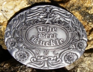 Silver Finished Beer Buckle