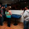 Spectators admiring a fine piece of crafted beer pong masterpiece - aka the PORTOPONG