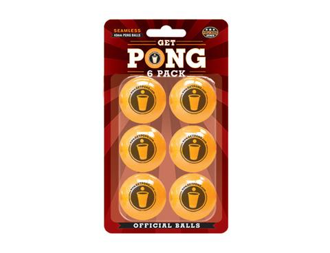 6 Pack of Beer Pong Balls (40mm Seamless)