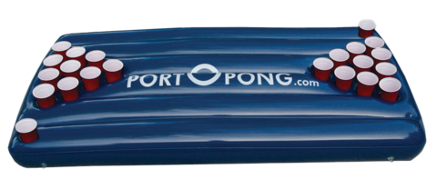 PORTOPONG, 6FT Inflatable Beer Pong Table Float - BLUE