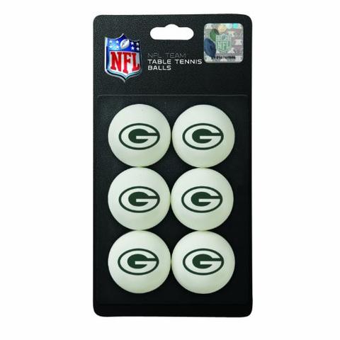NFL Green Bay Packers Ping Pong Balls (6 Pack)
